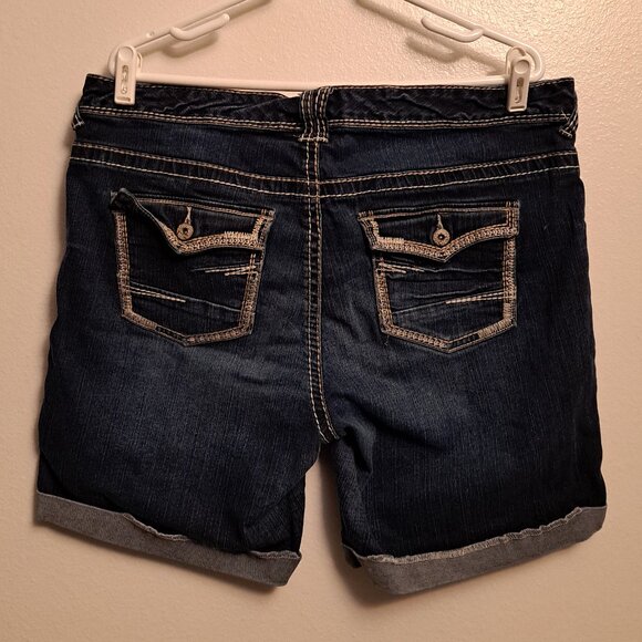 Maurices Pants - Maurices Embroidered Flap Pocket Denim Jean Shorts
